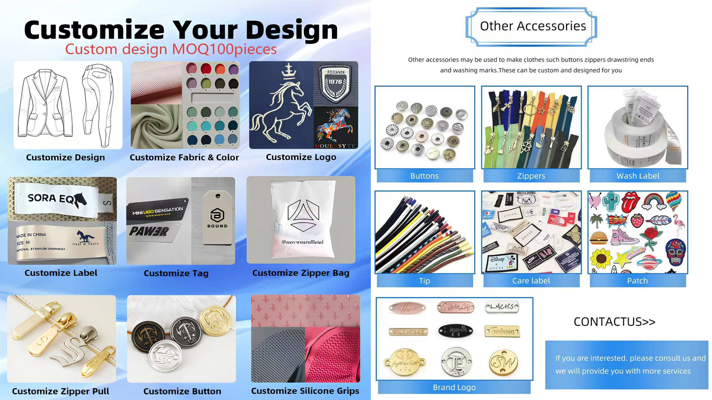 Custom equestrian apparel design, fabric, logo, label, zipper, button and silicone grip options