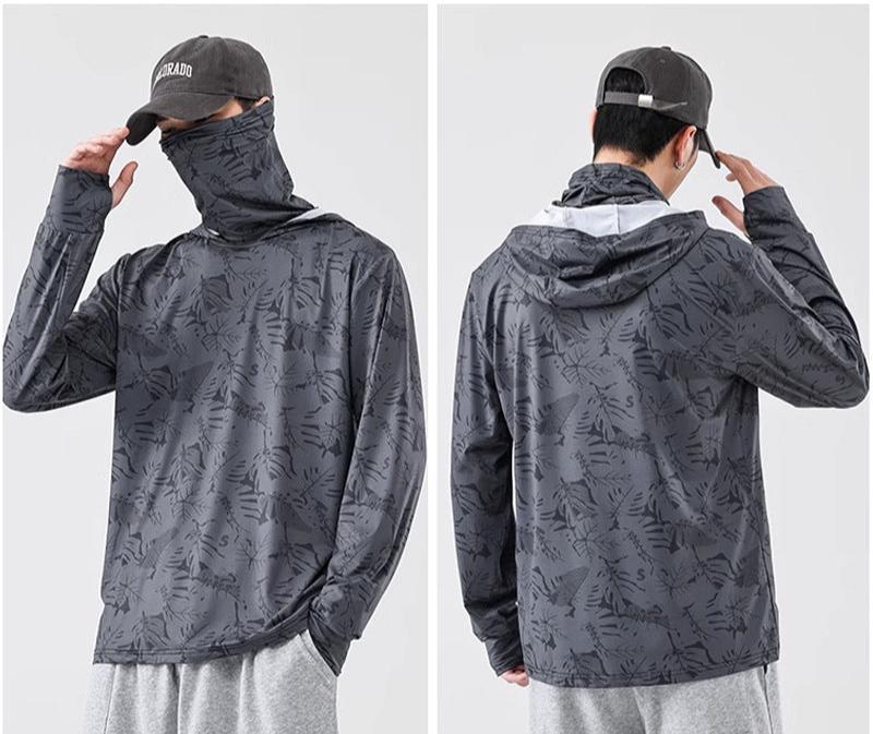 UPF50+ UV Protection Cycling SuitsLight Ice Silk Sunscreen SuitsFace MaskRiding Hooded Bibs, Lure Fishing Suits - SURPHY