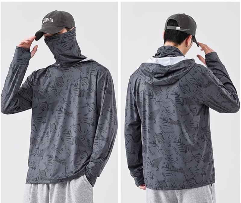UPF50+ UV Protection Cycling SuitsLight Ice Silk Sunscreen SuitsFace MaskRiding Hooded Bibs, Lure Fishing Suits - SURPHY