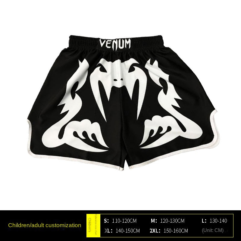 Venom Training Suit UFC Set Men's Boxing Compression Quick-Dry Clothing Muay Thai Fighting Short Sleeve Shorts Gym Combat - SURPHY