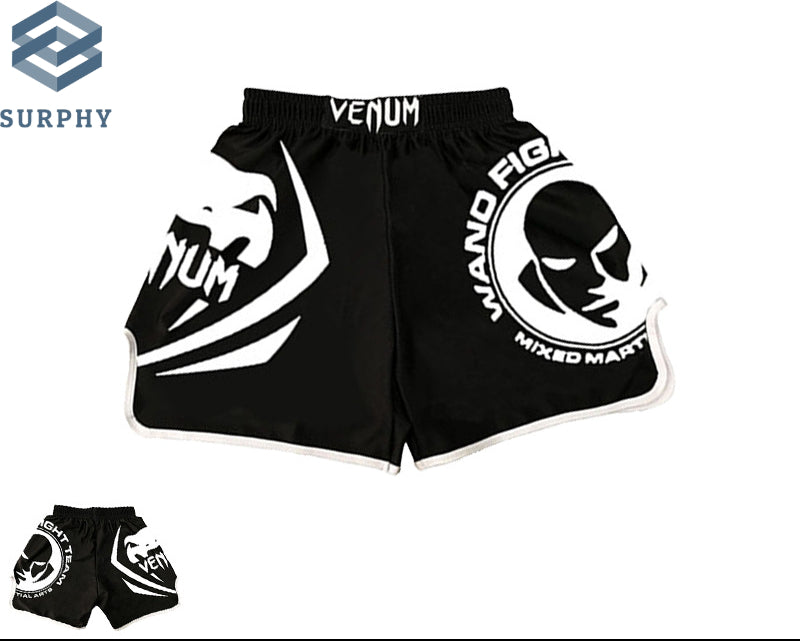 Venom Training Suit UFC Set Men's Boxing Compression Quick-Dry Clothing Muay Thai Fighting Short Sleeve Shorts Gym Combat - SURPHY