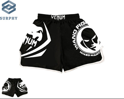 Venom Training Suit UFC Set Men's Boxing Compression Quick-Dry Clothing Muay Thai Fighting Short Sleeve Shorts Gym Combat - SURPHY