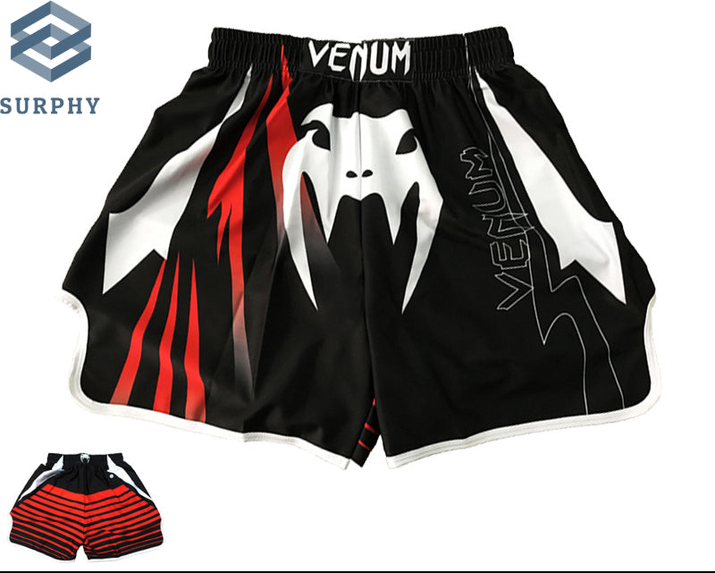 Venom Training Suit UFC Set Men's Boxing Compression Quick-Dry Clothing Muay Thai Fighting Short Sleeve Shorts Gym Combat - SURPHY