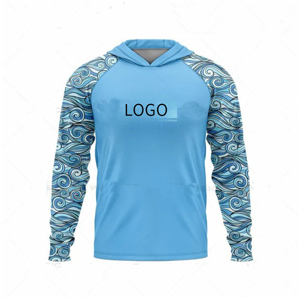 Ocean Fishing Suits Summer Sun Protection Long Sleeve Fishing Suits UV Protection Hooded Fishing Suits UPF50 + SURPHY