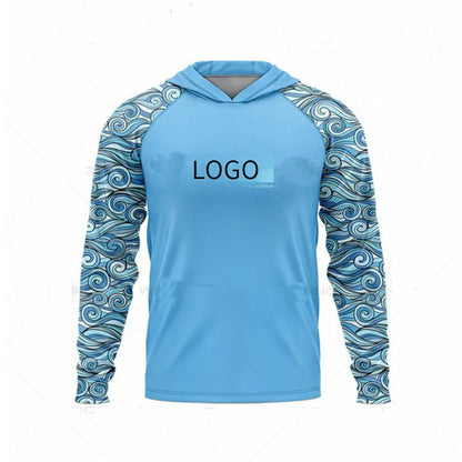Ocean Fishing Suits Summer Sun Protection Long Sleeve Fishing Suits UV Protection Hooded Fishing Suits UPF50 + SURPHY