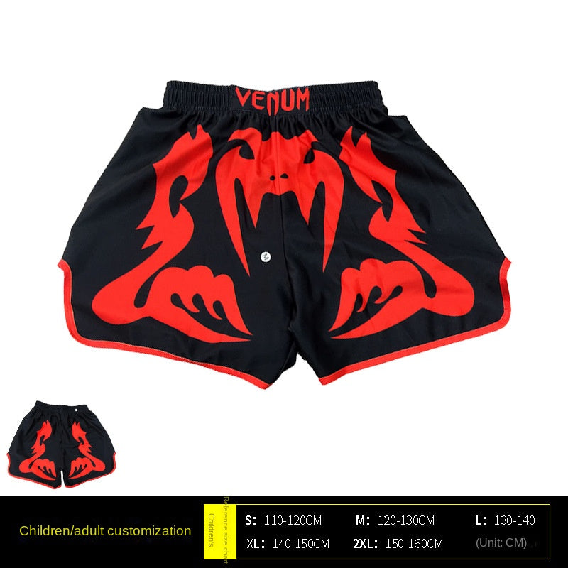 Venom Training Suit UFC Set Men's Boxing Compression Quick-Dry Clothing Muay Thai Fighting Short Sleeve Shorts Gym Combat - SURPHY
