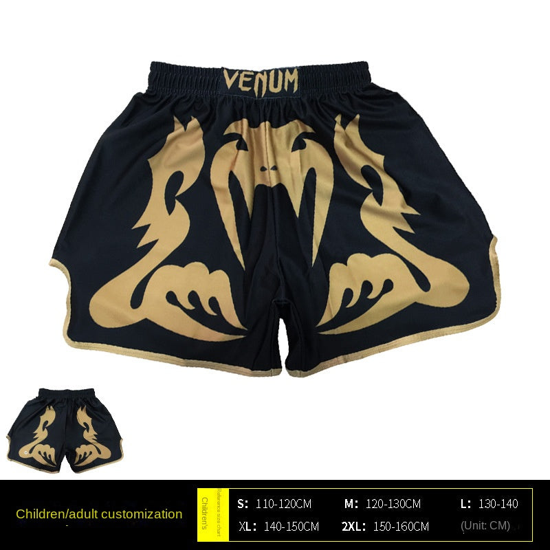Venom Training Suit UFC Set Men's Boxing Compression Quick-Dry Clothing Muay Thai Fighting Short Sleeve Shorts Gym Combat - SURPHY
