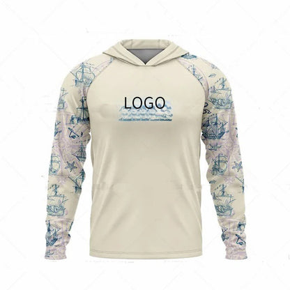 Ocean Fishing Suits Summer Sun Protection Long Sleeve Fishing Suits UV Protection Hooded Fishing Suits UPF50 + SURPHY