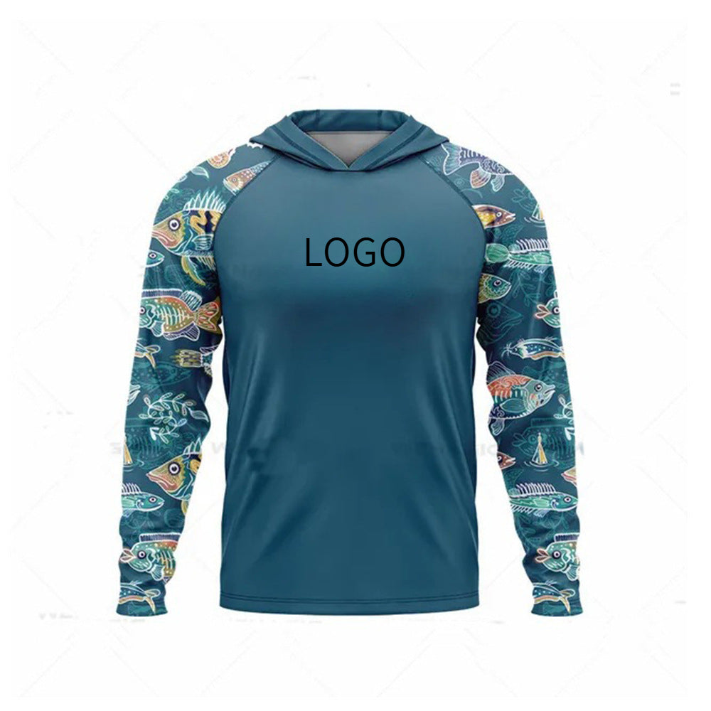 Ocean Fishing Suits Summer Sun Protection Long Sleeve Fishing Suits UV Protection Hooded Fishing Suits UPF50 + SURPHY