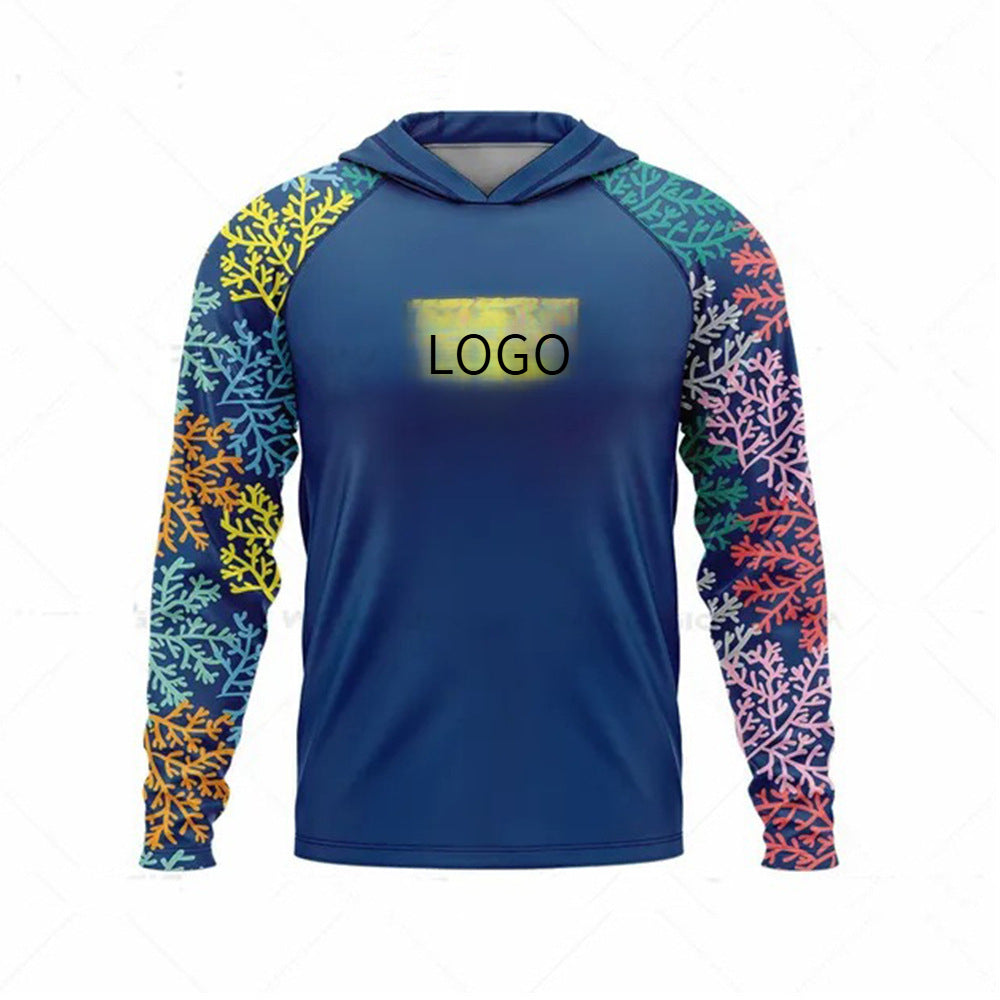 Ocean Fishing Suits Summer Sun Protection Long Sleeve Fishing Suits UV Protection Hooded Fishing Suits UPF50 + SURPHY