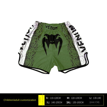 Venom Training Suit UFC Set Men's Boxing Compression Quick-Dry Clothing Muay Thai Fighting Short Sleeve Shorts Gym Combat - SURPHY