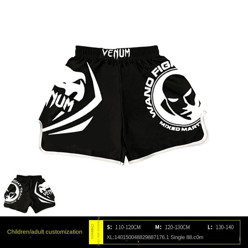 Venom Training Suit UFC Set Men's Boxing Compression Quick-Dry Clothing Muay Thai Fighting Short Sleeve Shorts Gym Combat - SURPHY