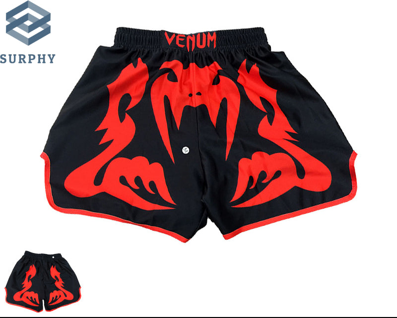 Venom Training Suit UFC Set Men's Boxing Compression Quick-Dry Clothing Muay Thai Fighting Short Sleeve Shorts Gym Combat - SURPHY