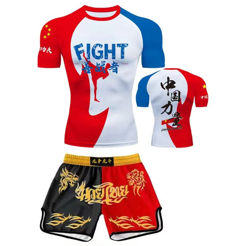 Custom Sanda Suit Boxing Fighting Suit Combat Set Clothes Muay Thai Shorts Men Women Children Martial Arts Training Clothing - SURPHY