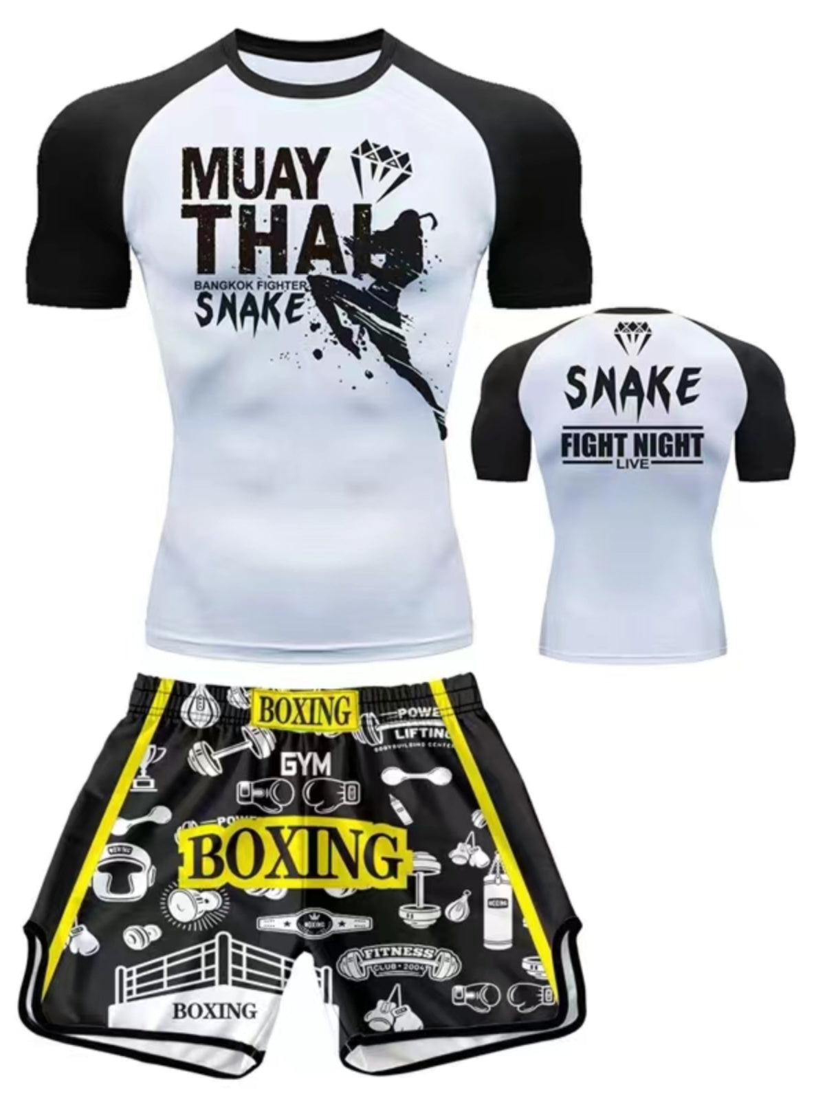 Quick-Dry High-Elastic Boxing Training Suit Muay Thai Mixed Martial Arts Fighting Suit - SURPHY