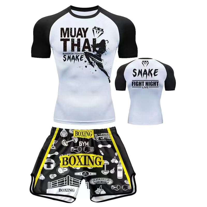 Quick-Dry High-Elastic Boxing Training Suit Muay Thai Mixed Martial Arts Fighting Suit - SURPHY
