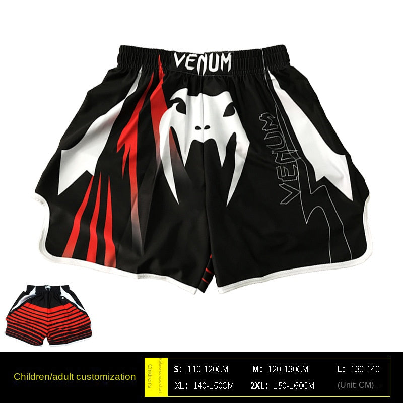 Venom Training Suit UFC Set Men's Boxing Compression Quick-Dry Clothing Muay Thai Fighting Short Sleeve Shorts Gym Combat - SURPHY