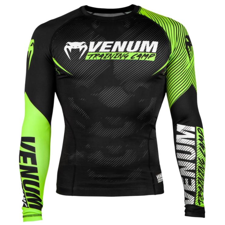 Boxing Shirt Muay Thai Tight Long Sleeve Fitness Training Combat Running Fighting T-Shirt Martial Arts Sportswear Venom Top - SURPHY