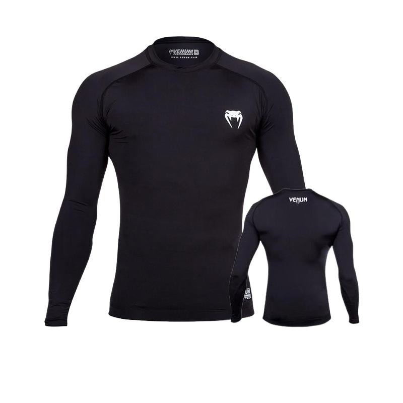 Boxing Shirt Muay Thai Tight Long Sleeve Fitness Training Combat Running Fighting T-Shirt Martial Arts Sportswear Venom Top - SURPHY