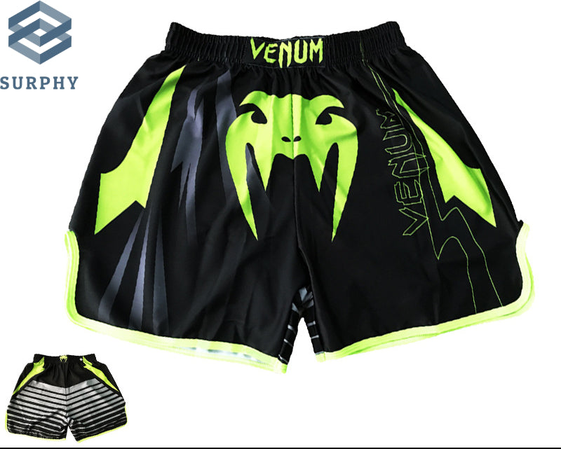 Venom Training Suit UFC Set Men's Boxing Compression Quick-Dry Clothing Muay Thai Fighting Short Sleeve Shorts Gym Combat - SURPHY