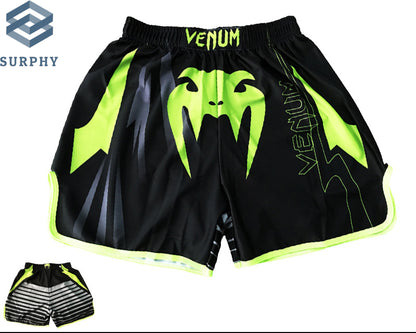 Venom Training Suit UFC Set Men's Boxing Compression Quick-Dry Clothing Muay Thai Fighting Short Sleeve Shorts Gym Combat - SURPHY