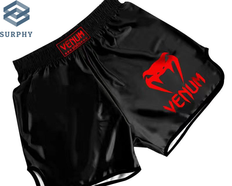 Venom Training Suit UFC Set Men's Boxing Compression Quick-Dry Clothing Muay Thai Fighting Short Sleeve Shorts Gym Combat - SURPHY