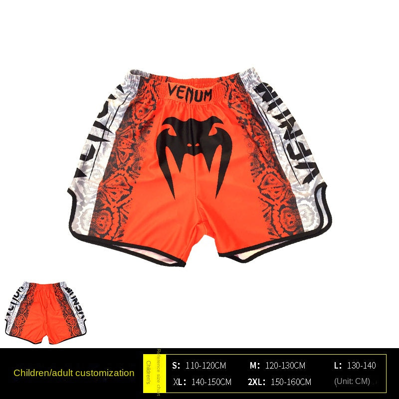 Venom Training Suit UFC Set Men's Boxing Compression Quick-Dry Clothing Muay Thai Fighting Short Sleeve Shorts Gym Combat - SURPHY