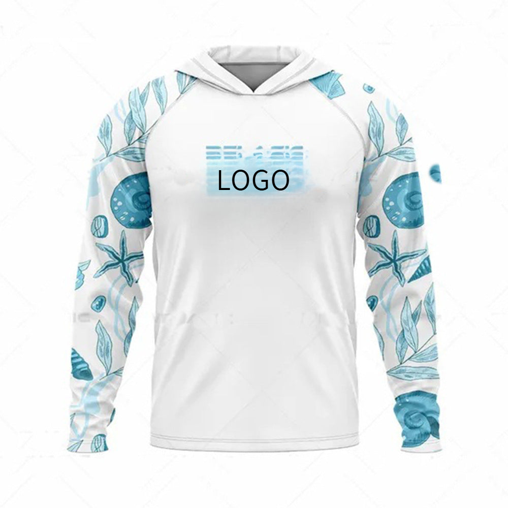 Ocean Fishing Suits Summer Sun Protection Long Sleeve Fishing Suits UV Protection Hooded Fishing Suits UPF50 + SURPHY