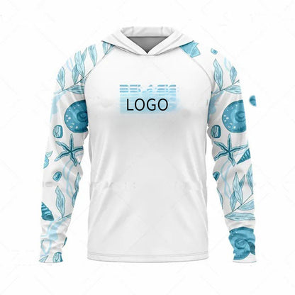Ocean Fishing Suits Summer Sun Protection Long Sleeve Fishing Suits UV Protection Hooded Fishing Suits UPF50 + SURPHY