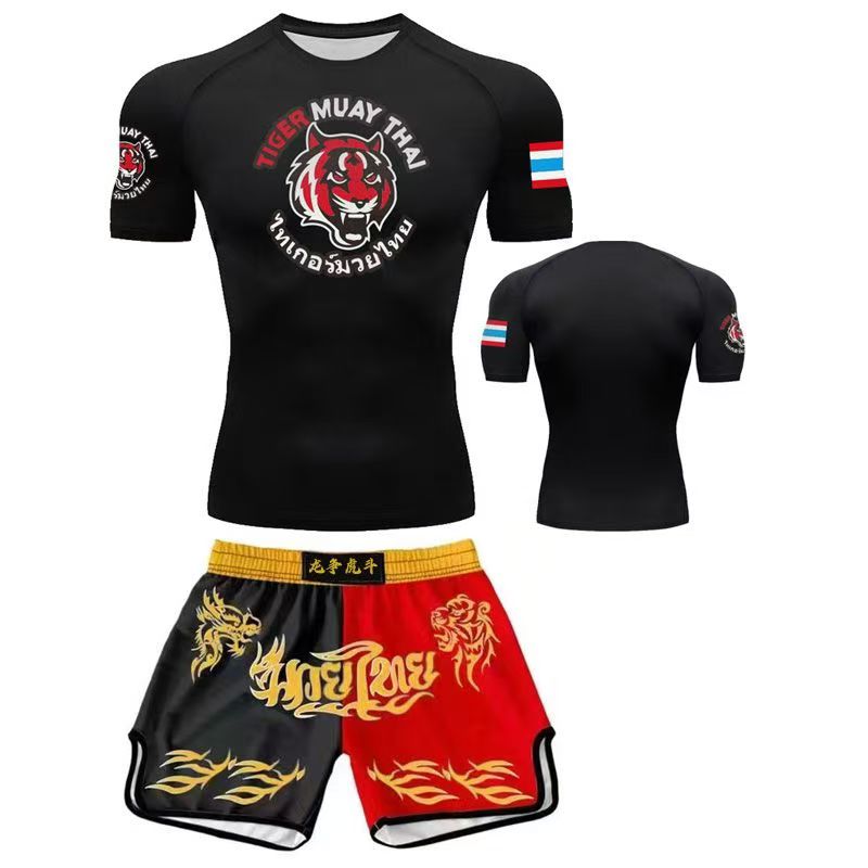 Custom Sanda Suit Boxing Fighting Suit Combat Set Clothes Muay Thai Shorts Men Women Children Martial Arts Training Clothing - SURPHY