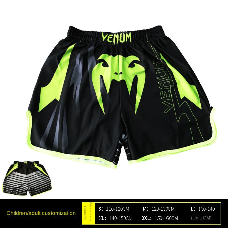 Venom Training Suit UFC Set Men's Boxing Compression Quick-Dry Clothing Muay Thai Fighting Short Sleeve Shorts Gym Combat - SURPHY