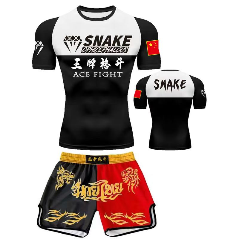 Custom Sanda Suit Boxing Fighting Suit Combat Set Clothes Muay Thai Shorts Men Women Children Martial Arts Training Clothing - SURPHY