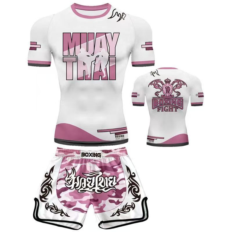 Custom Sanda Suit Boxing Fighting Suit Combat Set Clothes Muay Thai Shorts Men Women Children Martial Arts Training Clothing - SURPHY