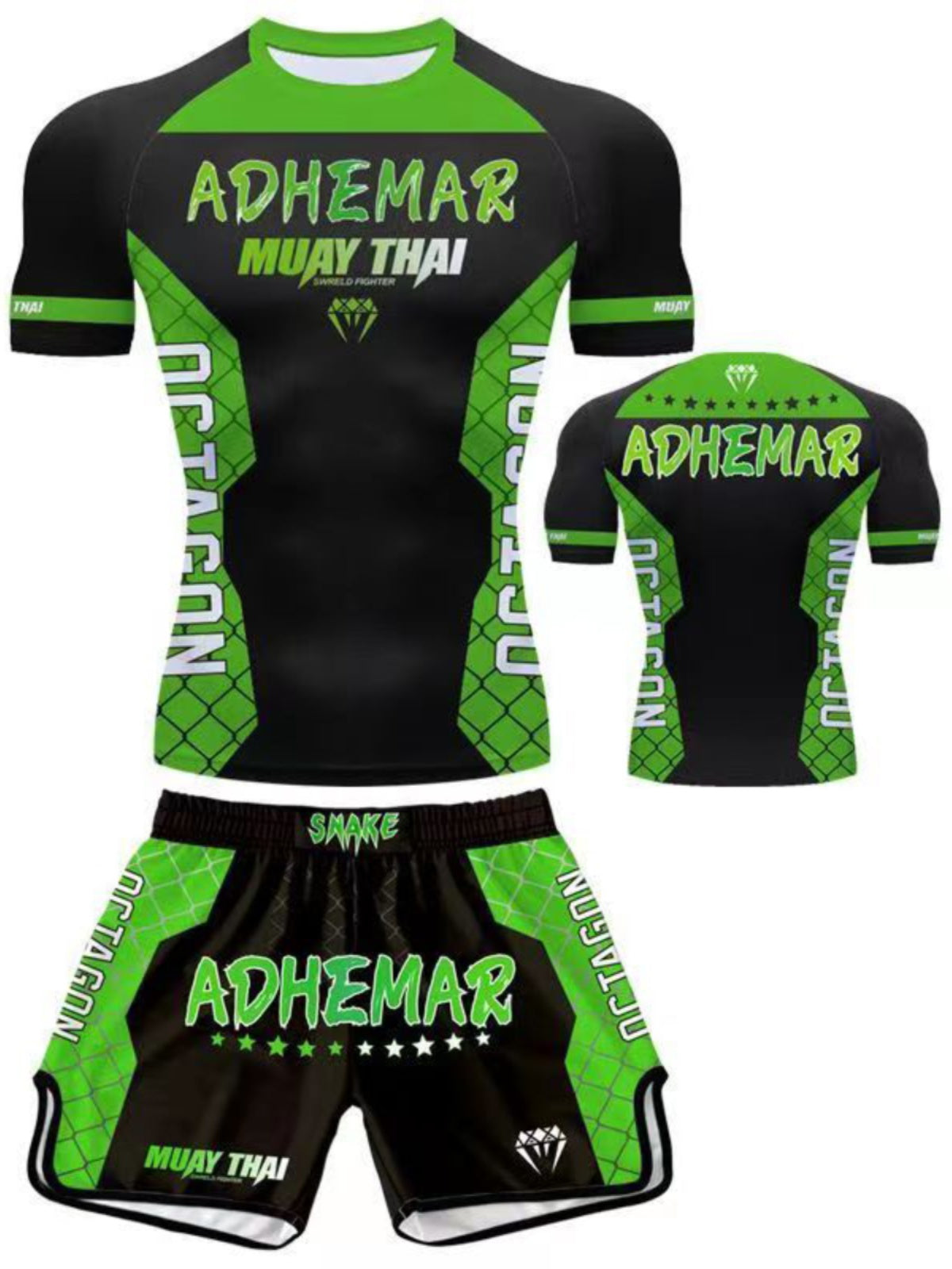 Customized Professional Children's Comprehensive Fighting Suit Boxing Sanda Training Wear Free Muay Thai Boxing Clothes Short Sleeve Two-Piece Suit - SURPHY