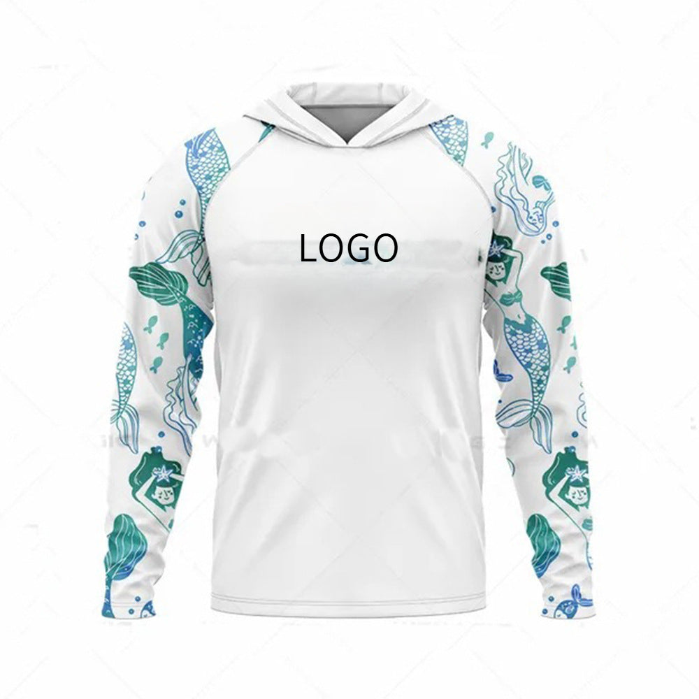 Ocean Fishing Suits Summer Sun Protection Long Sleeve Fishing Suits UV Protection Hooded Fishing Suits UPF50 + SURPHY