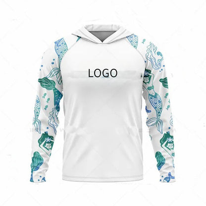 Ocean Fishing Suits Summer Sun Protection Long Sleeve Fishing Suits UV Protection Hooded Fishing Suits UPF50 + SURPHY