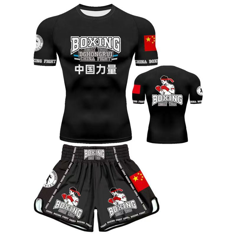 Custom Sanda Suit Boxing Fighting Suit Combat Set Clothes Muay Thai Shorts Men Women Children Martial Arts Training Clothing - SURPHY
