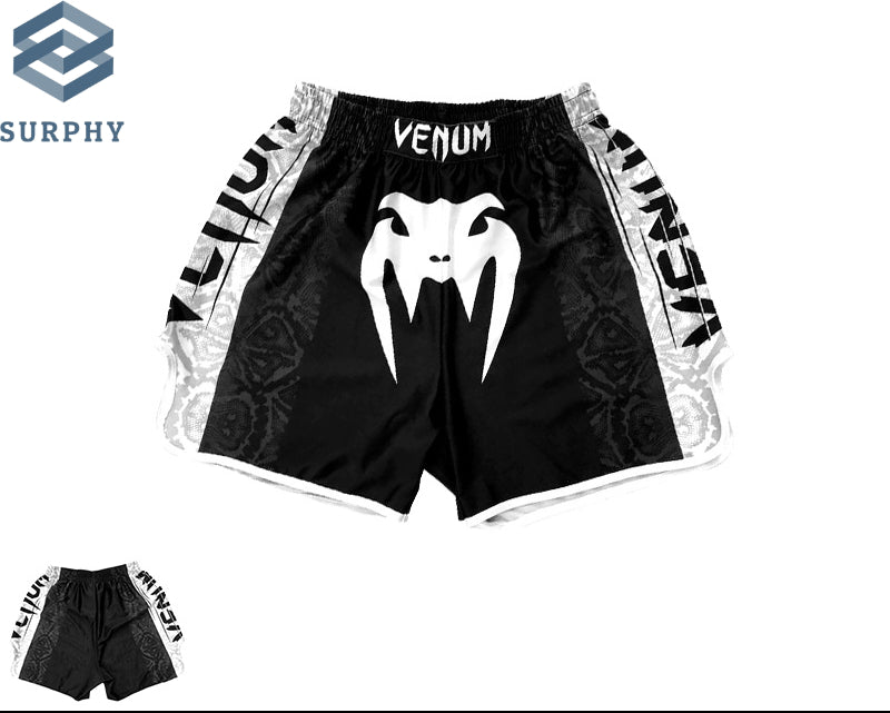 Venom Training Suit UFC Set Men's Boxing Compression Quick-Dry Clothing Muay Thai Fighting Short Sleeve Shorts Gym Combat - SURPHY