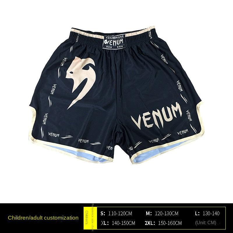 Venom Training Suit UFC Set Men's Boxing Compression Quick-Dry Clothing Muay Thai Fighting Short Sleeve Shorts Gym Combat - SURPHY
