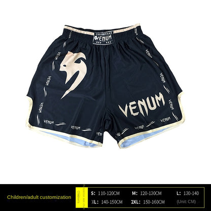 Venom Training Suit UFC Set Men's Boxing Compression Quick-Dry Clothing Muay Thai Fighting Short Sleeve Shorts Gym Combat - SURPHY