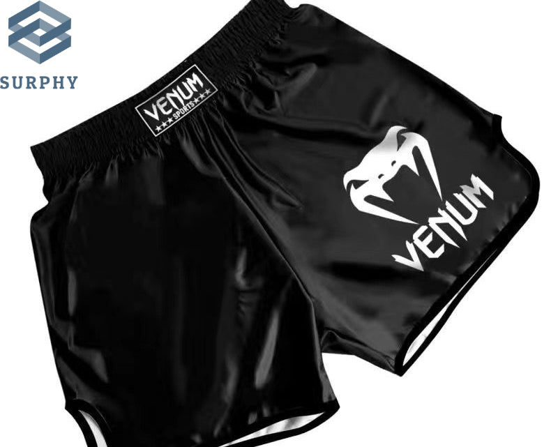 Venom Training Suit UFC Set Men's Boxing Compression Quick-Dry Clothing Muay Thai Fighting Short Sleeve Shorts Gym Combat - SURPHY