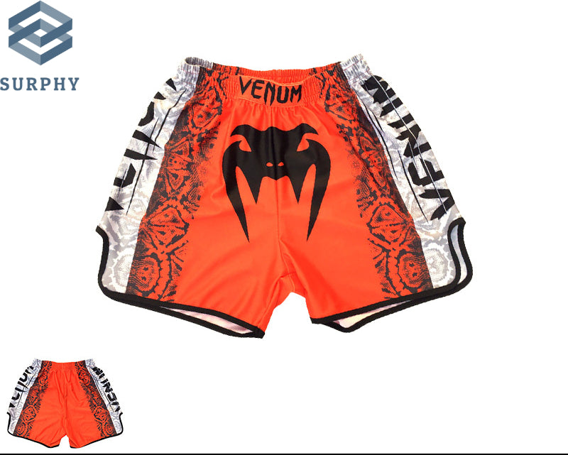 Venom Training Suit UFC Set Men's Boxing Compression Quick-Dry Clothing Muay Thai Fighting Short Sleeve Shorts Gym Combat - SURPHY