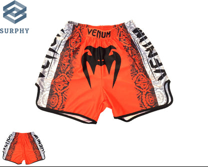 Venom Training Suit UFC Set Men's Boxing Compression Quick-Dry Clothing Muay Thai Fighting Short Sleeve Shorts Gym Combat - SURPHY