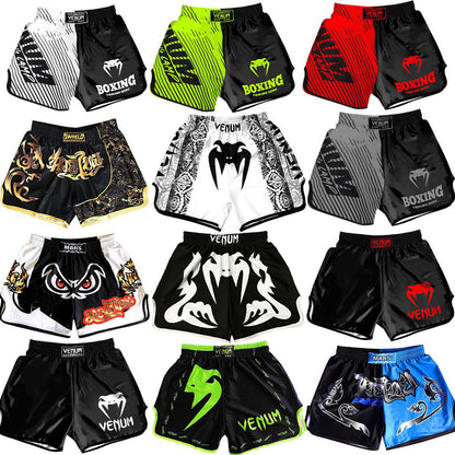 Venom Training Suit UFC Set Men's Boxing Compression Quick-Dry Clothing Muay Thai Fighting Short Sleeve Shorts Gym Combat - SURPHY