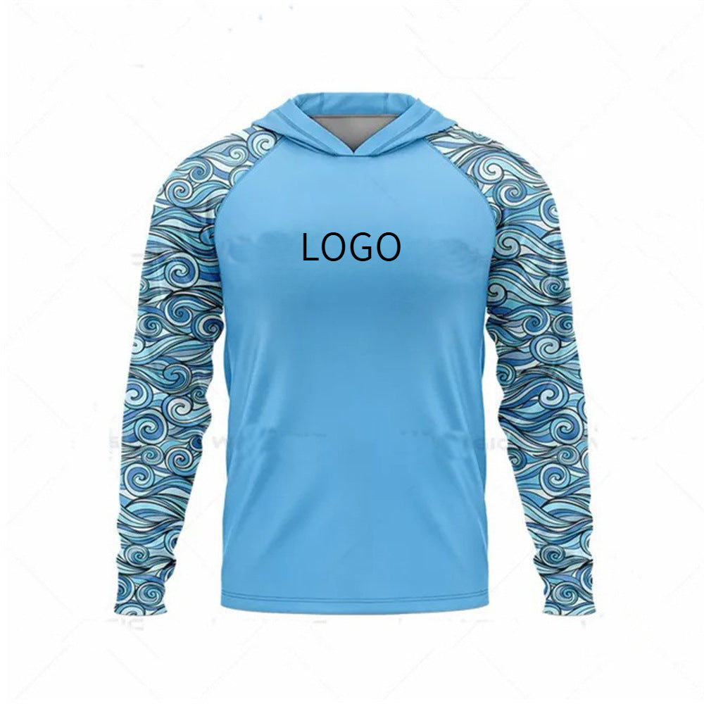 Ocean Fishing Suits Summer Sun Protection Long Sleeve Fishing Suits UV Protection Hooded Fishing Suits UPF50 + SURPHY