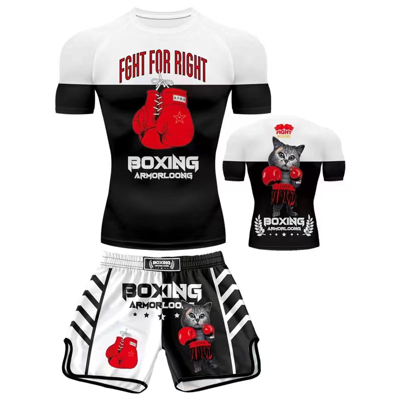 Quick-Dry High-Elastic Boxing Training Suit Muay Thai Mixed Martial Arts Fighting Suit - SURPHY