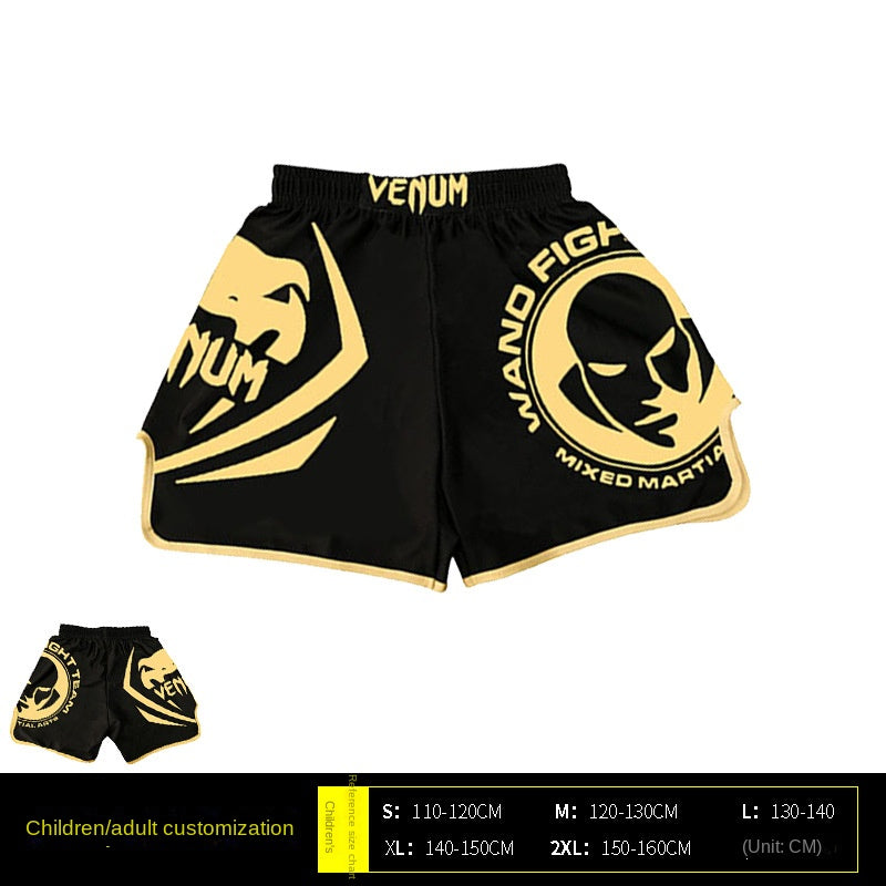 Venom Training Suit UFC Set Men's Boxing Compression Quick-Dry Clothing Muay Thai Fighting Short Sleeve Shorts Gym Combat - SURPHY