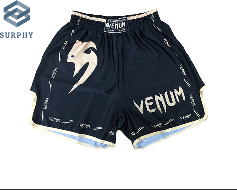 Venom Training Suit UFC Set Men's Boxing Compression Quick-Dry Clothing Muay Thai Fighting Short Sleeve Shorts Gym Combat - SURPHY