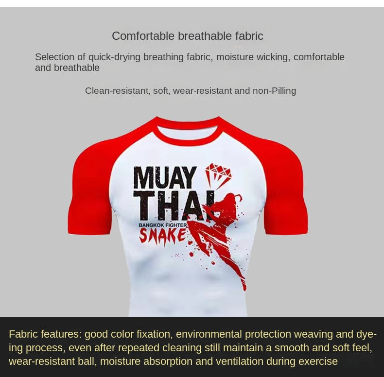 Quick-Dry High-Elastic Boxing Training Suit Muay Thai Mixed Martial Arts Fighting Suit - SURPHY