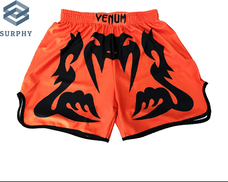 Venom Training Suit UFC Set Men's Boxing Compression Quick-Dry Clothing Muay Thai Fighting Short Sleeve Shorts Gym Combat - SURPHY